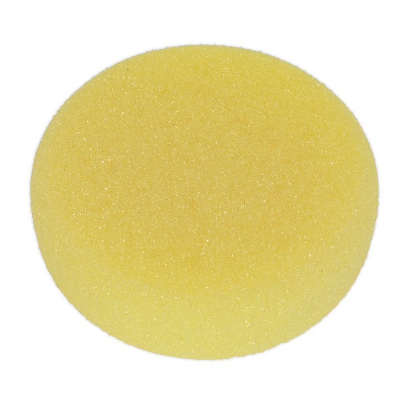 Sealey Buffing & Polishing Foam Head Hook-and-Loop 150 x 50mm Yellow/Coarse