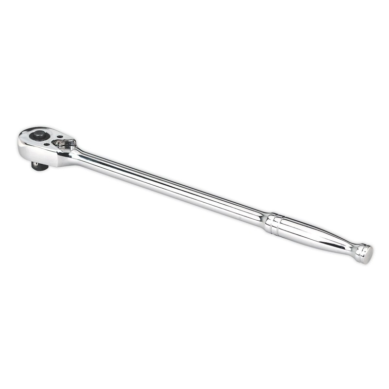 Sealey Premier Ratchet Wrench Long Pattern 375mm 1/2"Sq Drive Pear-Head Flip Reverse