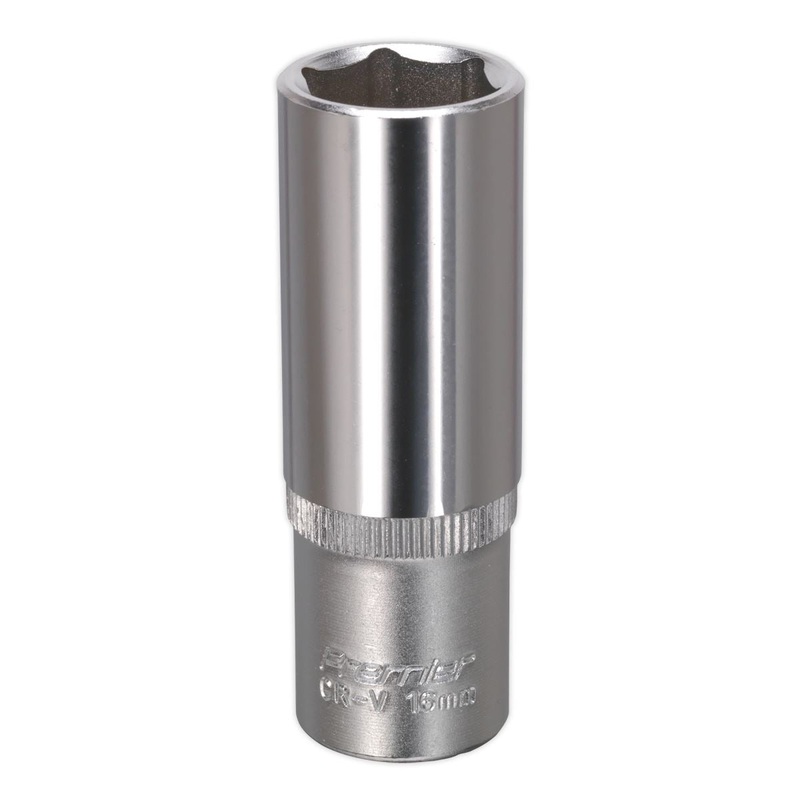 Sealey Premier WallDrive Socket 16mm Deep 3/8"Sq Drive