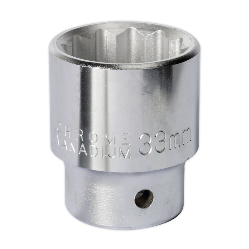 Sealey Premier WallDrive Socket 33mm 3/4"Sq Drive