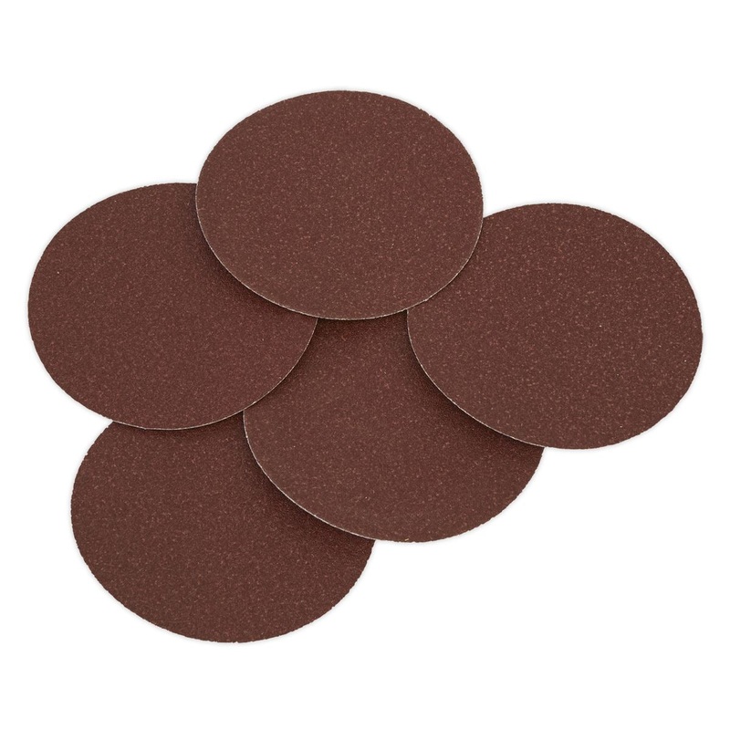 Sealey Sanding Disc 125mm 80Grit Adhesive Backed Pack of 5