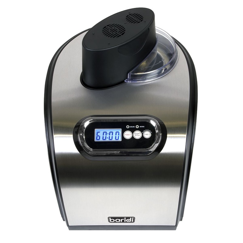 Baridi 1.5L Ice Cream, Gelato & Sorbet Machine with Fast-Freeze Compressor Cooling