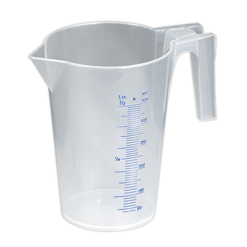 Sealey Measuring Jug Translucent 0.5L