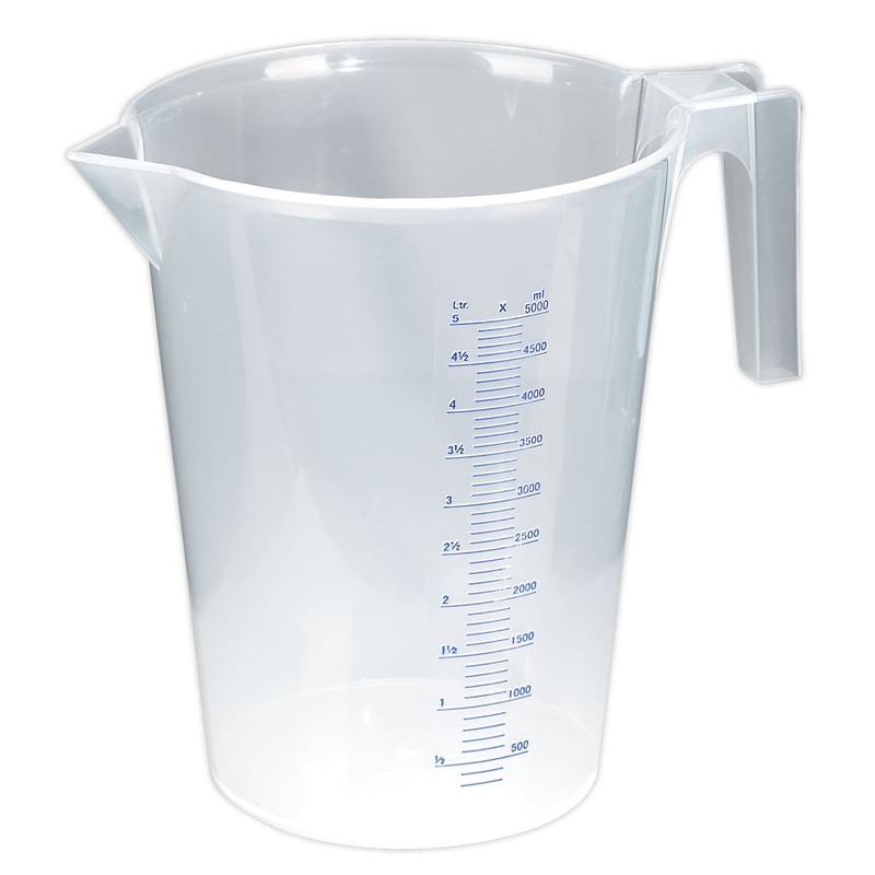 Sealey Measuring Jug Translucent 5L