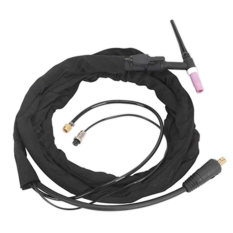 Sealey Inverter TIG Welding Torch 16mm with Push-Button