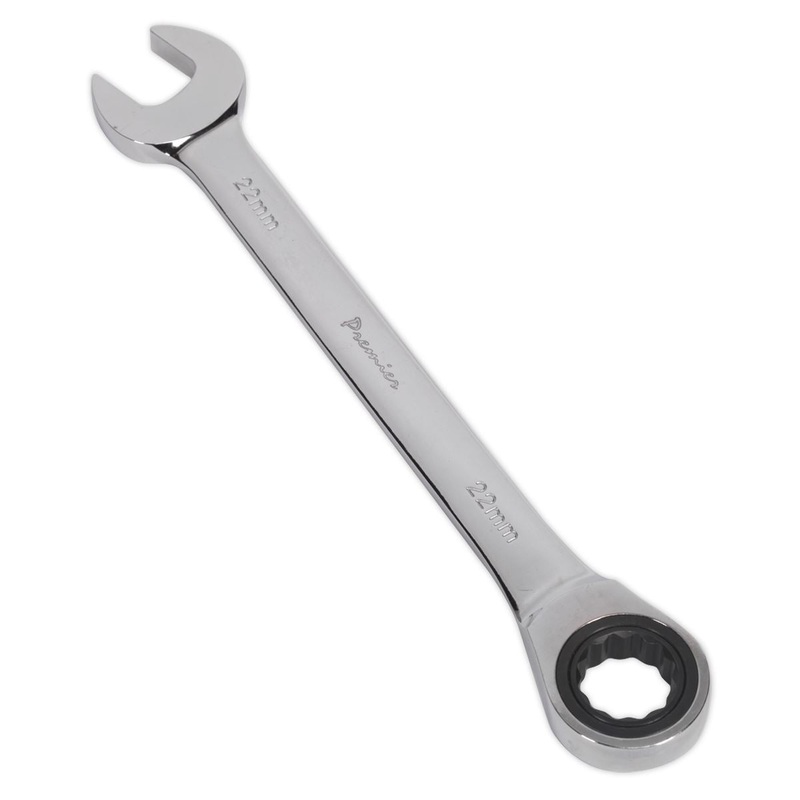 Sealey Premier Ratchet Combination Spanner 22mm