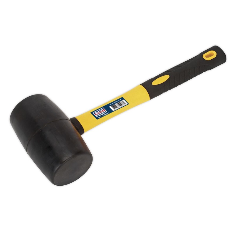 Sealey Premier Rubber Mallet 2lb with Fibreglass Shaft