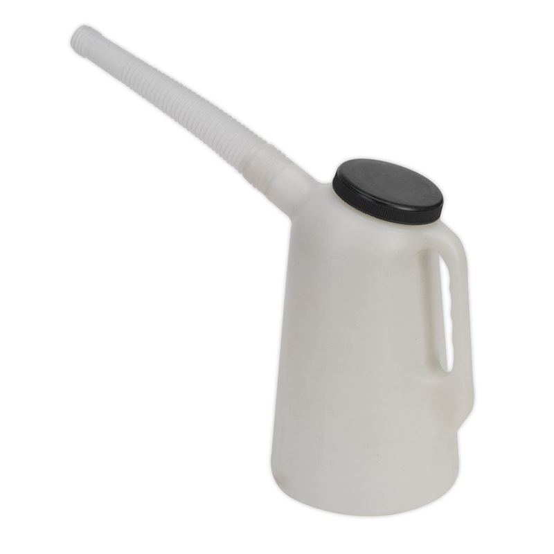 Sealey Oil Container with Lid & Flexible Spout 2L