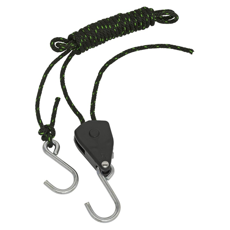 Sealey Parts Hanger/Tie Down Ratchet 2m with S-Shaped Hooks - Pack of 2