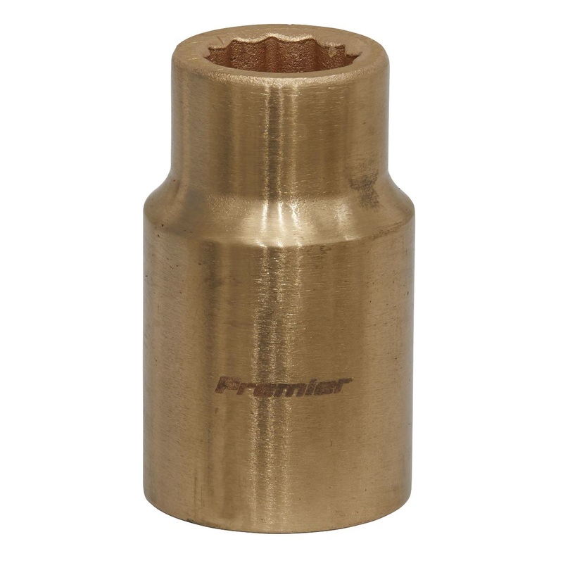 Sealey Premier Socket 12mm 1/2"Sq Drive - Non-Sparking WallDrive