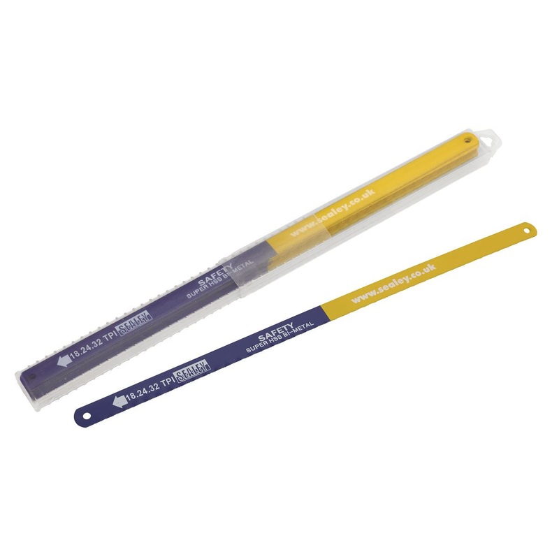 Sealey Vari-Pitch 18/24/32tpi Hacksaw Blade 300mm - Pack of 10