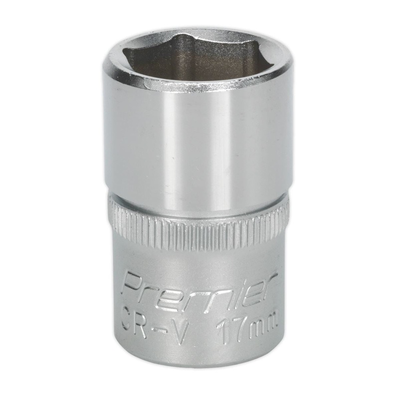 Sealey Premier WallDrive Socket 17mm 1/2"Sq Drive
