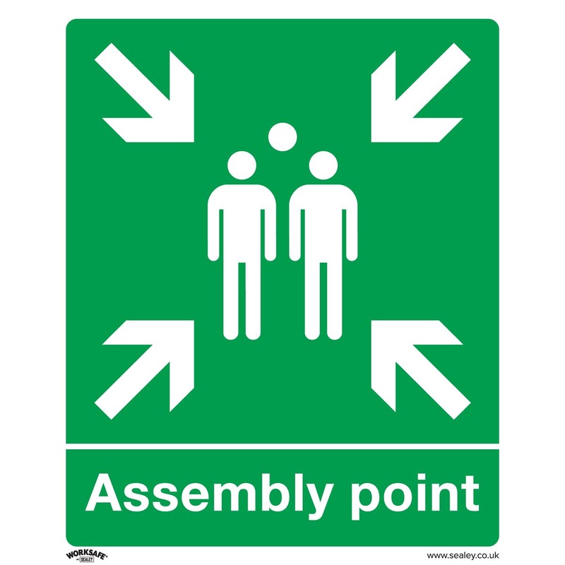 Worksafe by Sealey Safe Conditions Safety Sign - Assembly Point - Rigid Plastic