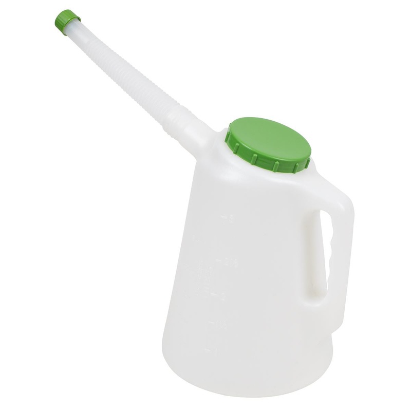 Sealey Oil Container with Flexible Spout 3L - Green Lid
