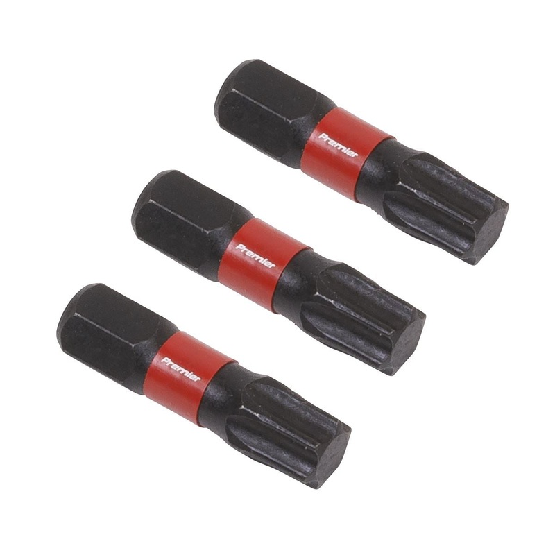 Sealey Premier TRX-Star* T40 Impact Power Tool Bits 25mm - 3pc