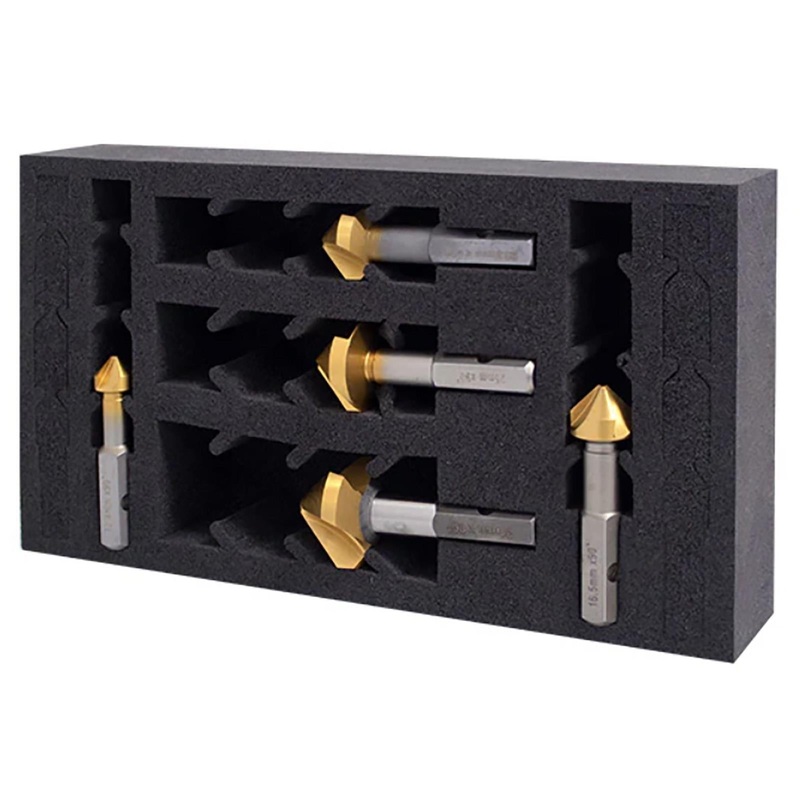 HMT VersaDrive Countersink Impact Drill Bit Set 90 5 Pieces STAKIT InsertFoam 12.4-31mm