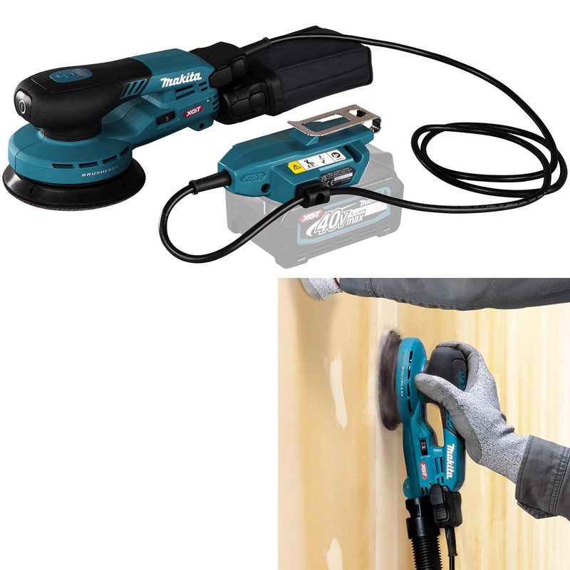 Makita Random Orbital Sander 125mm Lightweight 5mm Orbit Diameter XGT 40V Max Brushless Body Only BO001CGZ