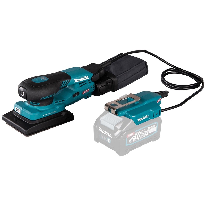 Makita Random Orbital Sander 80 x 130mm Lightweight 3mm Orbit Diameter XGT 40V Max Brushless Body Only BO005CGZ