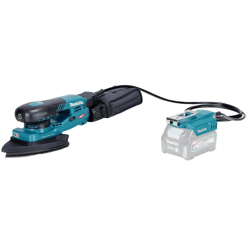Makita Random Orbital Sander Triangular 100 x 150mm Lightweight 3mm Orbit Diameter XGT 40V Max Brushless Body Only BO006CGZ