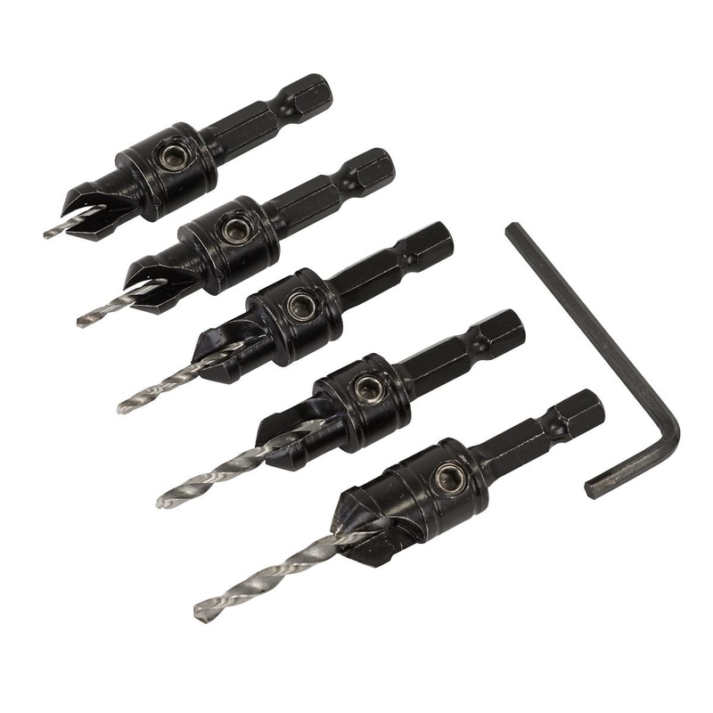 Sealey Drill Bit Set Countersink 5pc