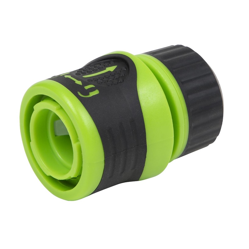 Sealey Soft Touch Hose Connector With Water Stop & Lock 1/2"-5/8
