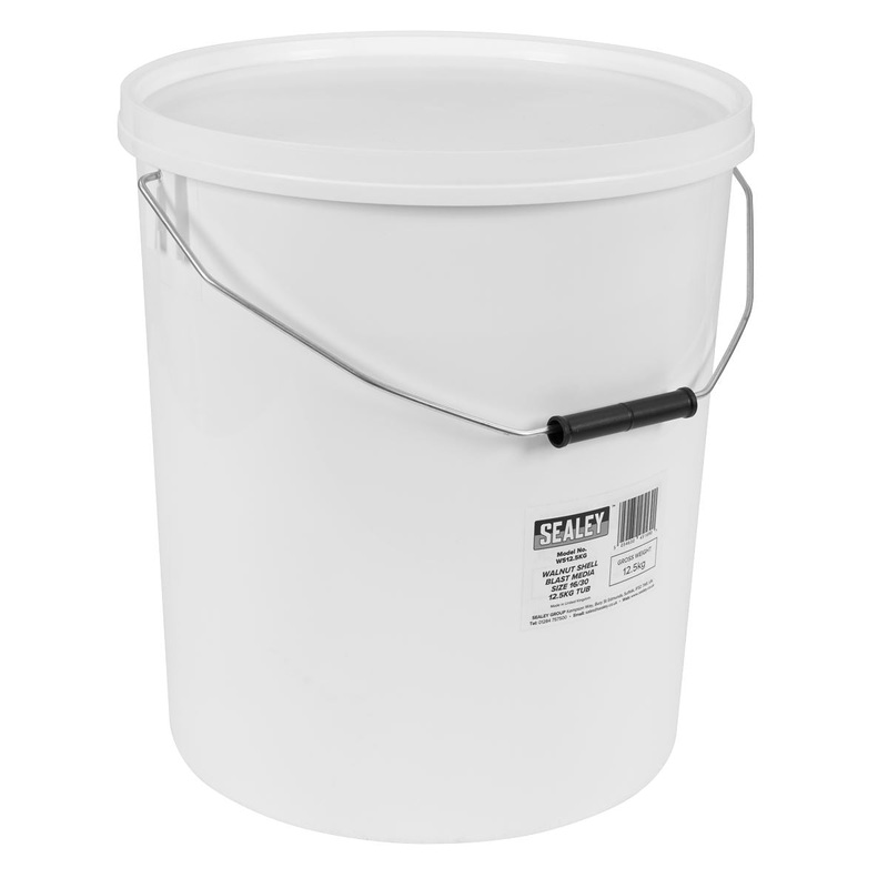 Sealey Walnut Shell Blast Media - Size 16/30 - 12.5kg Tub