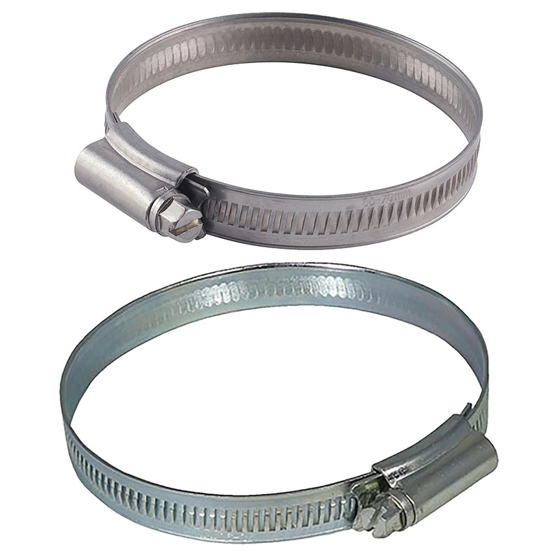 TIMCO Hose Clips Clamps Zinc or Stainless Steel - Choose Size
