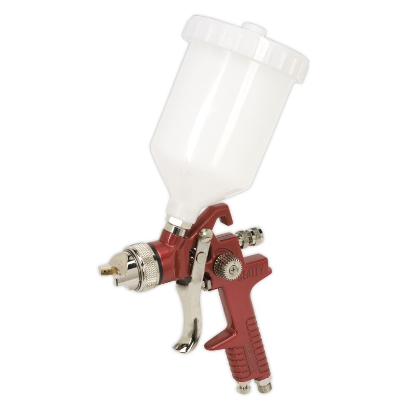 Sealey HVLP Gravity Feed Spray Gun 1.3mm Set-Up