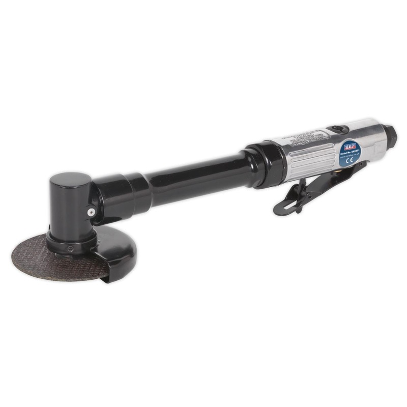 Sealey 75mm Long Reach Air Angle Cut Off Cutting Tool Air Grinder Saw 1/4" BSP