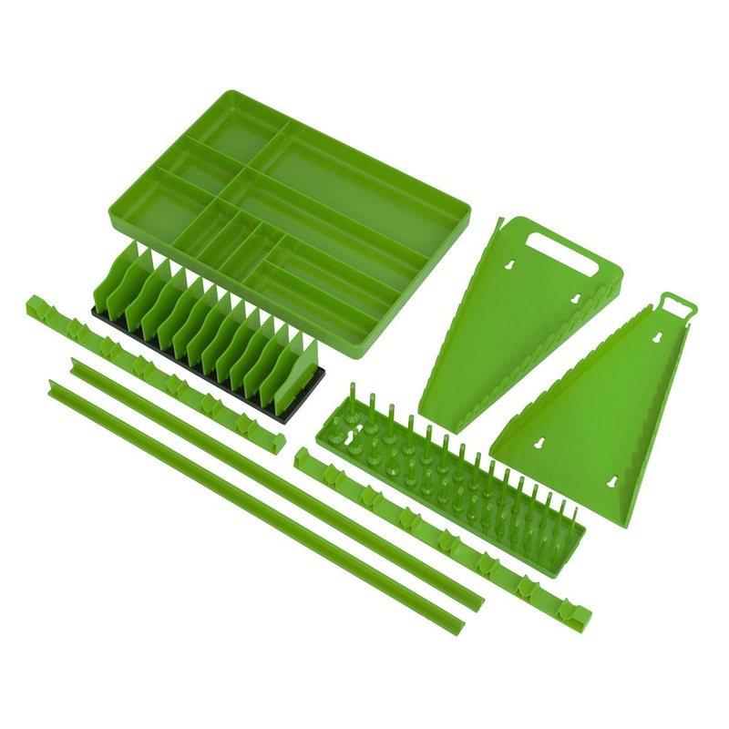 Sealey Premier Tool Storage Organizer Set 9pc - Hi-Vis Green