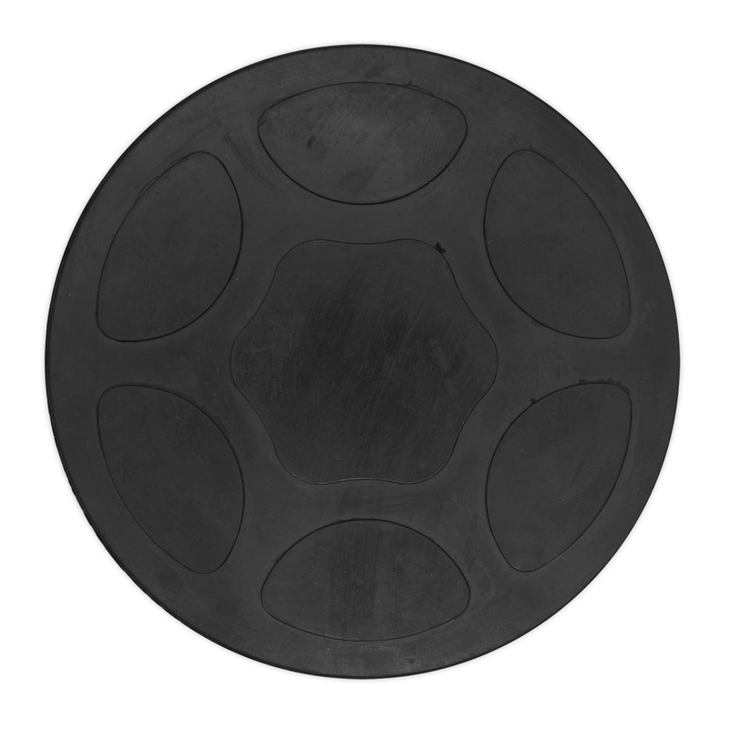 Sealey Safety Rubber Trolley Jack Pad Type B To Fit 136.5mm Saddle
