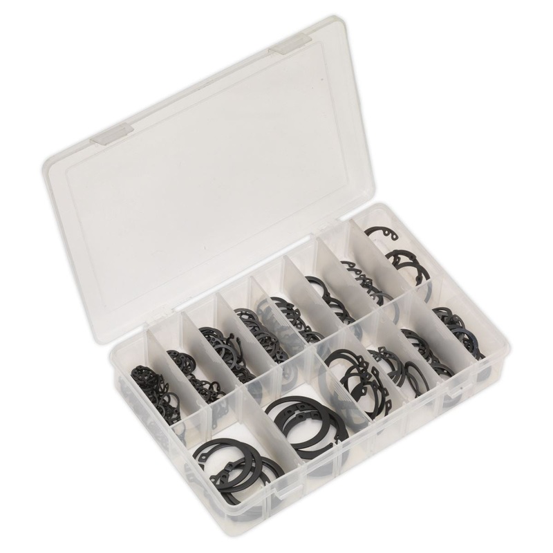Sealey 200 Piece Internal and External Circlip Assortment Metric