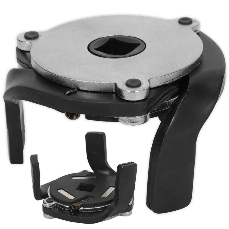 Sealey 3/8" Drive Oil Filter Claw Wrench 60-93mm Capacity Magnetic Cap Remover