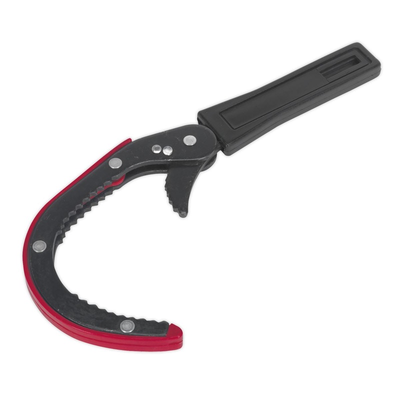 Sealey 75-95mm Oil Filter Wrench Slim Design