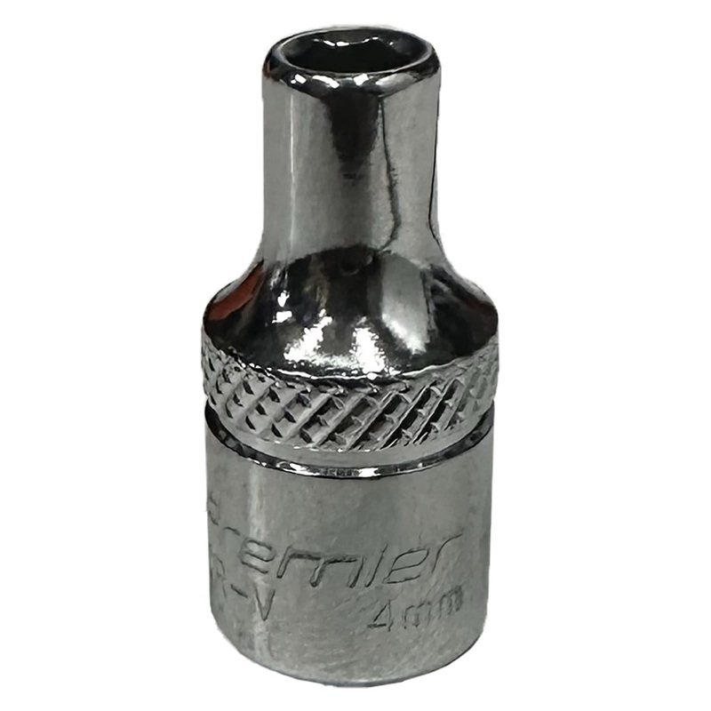 Sealey Socket 4mm 1/4" Drive Mirror Finish Wrench Mechanic Garage Workshop