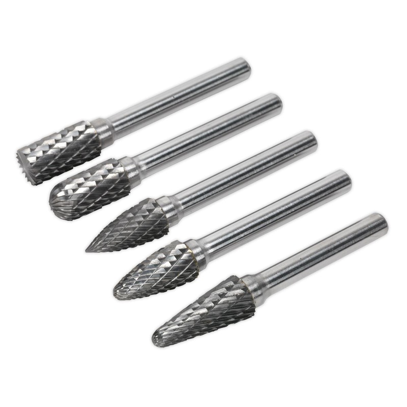 Sealey 5 Piece Rotary Burr Kit