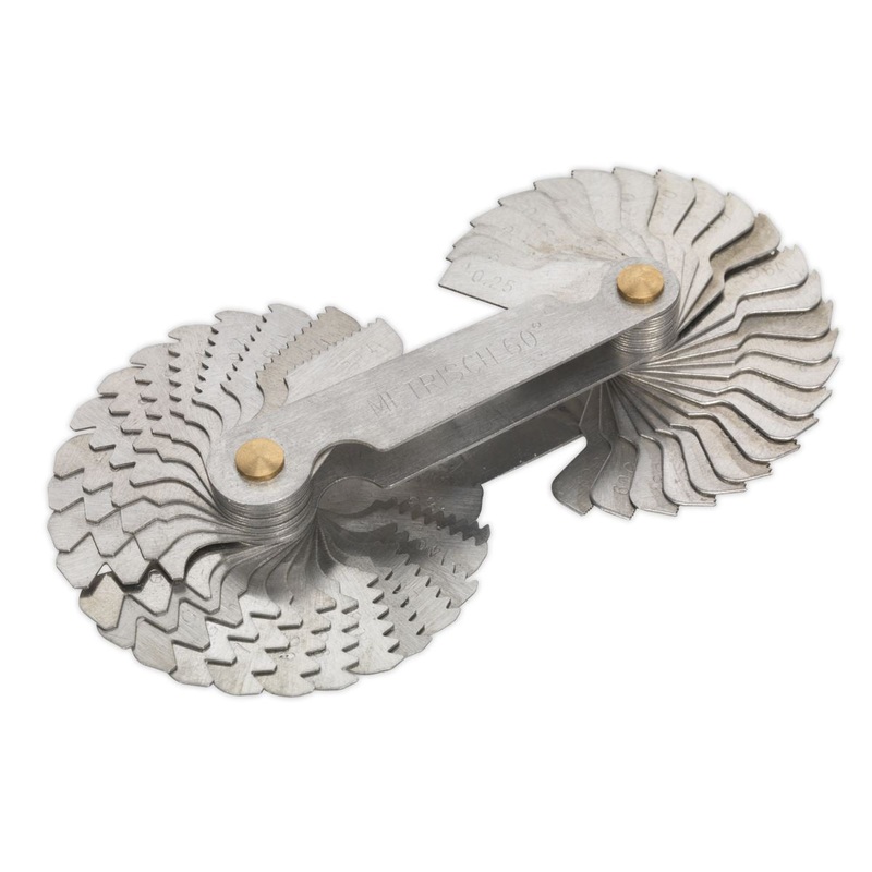 Sealey 52 Piece BSW/Metric Screw Pitch Gauge Thread 4-62 BSW 0.25-6mm
