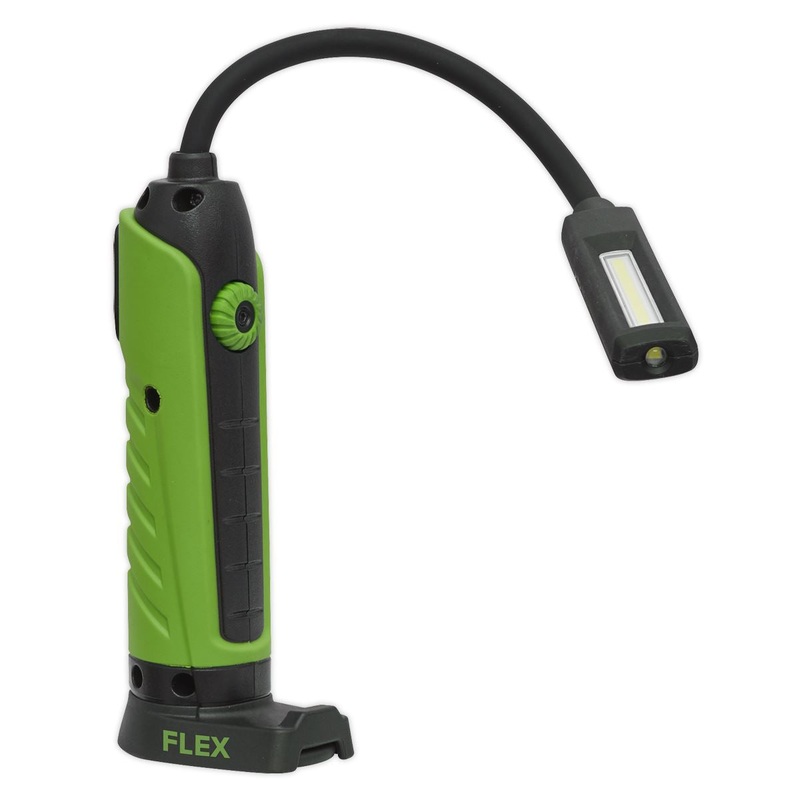 Sealey Flexi COB LED Rechargeable Inspection Lamp Magnetic Base 500 Lumens