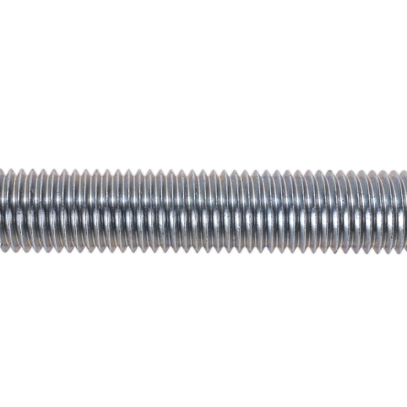 Sealey M6-24 1m Studding Threaded Bar Zinc Plated