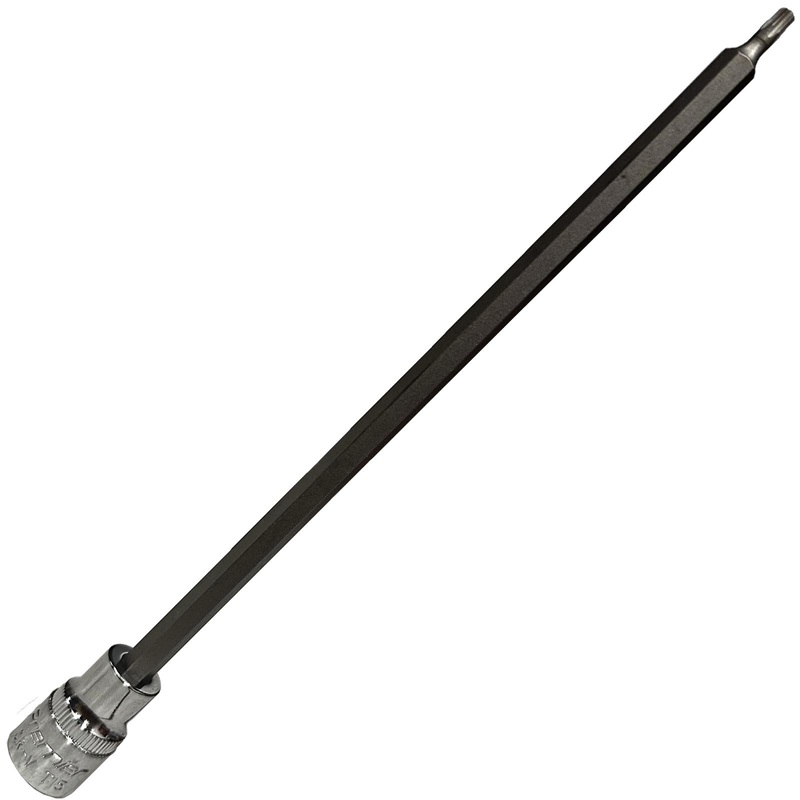 Sealey Trx-Star Socket Bit T15 3/8" Drive 200mm Long Reach Torx Garage Mechanic