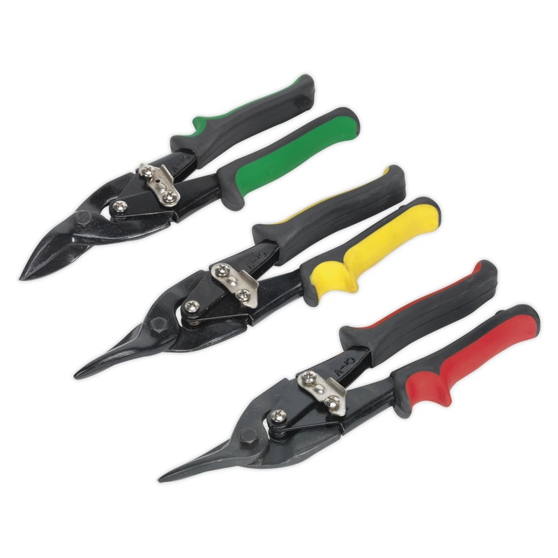 Sealey 3 Piece Aviation Tin Snip Set