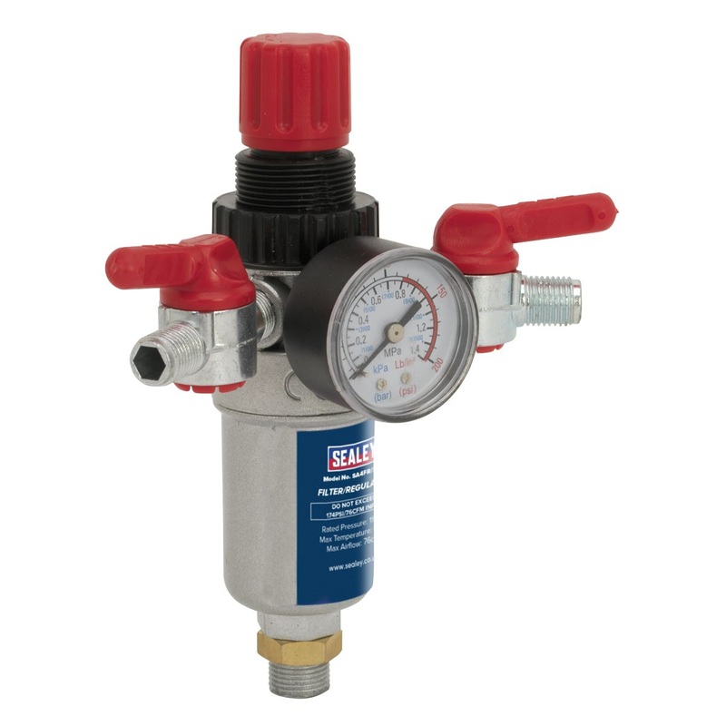 Sealey Air Filter/Regulator 3/8"BSP Male