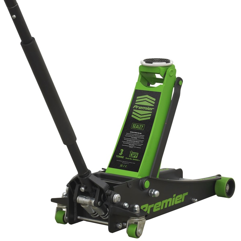Sealey Premier 3 Tonne Rocket Lift Trolley Jack Green
