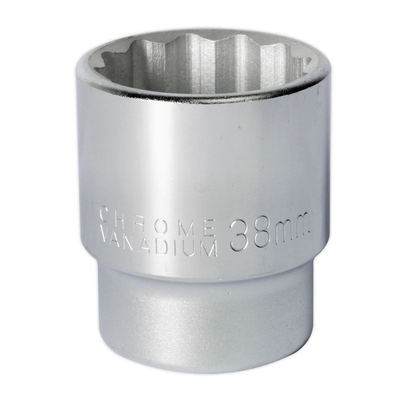 Sealey Premier WallDrive Socket 38mm 3/4"Sq Drive