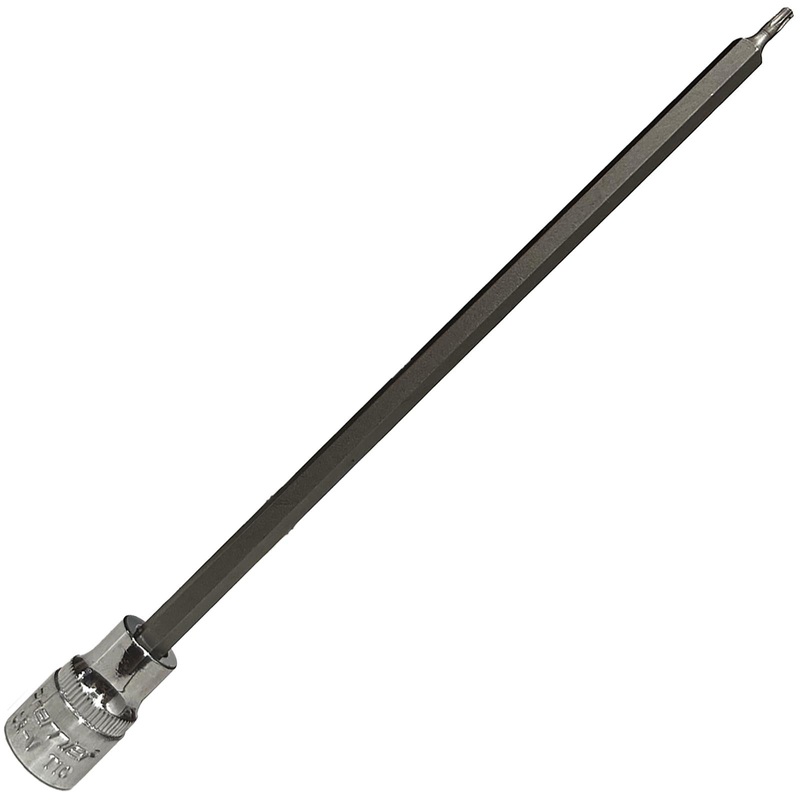 Sealey Trx-Star Socket Bit T10 3/8" Drive 200mm Long Reach Torx Garage Mechanic