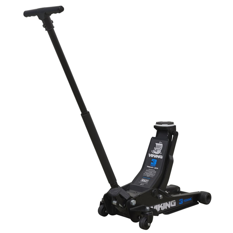 Sealey Viking 3 Tonne Low Entry Trolley Jack with Rocket Lift