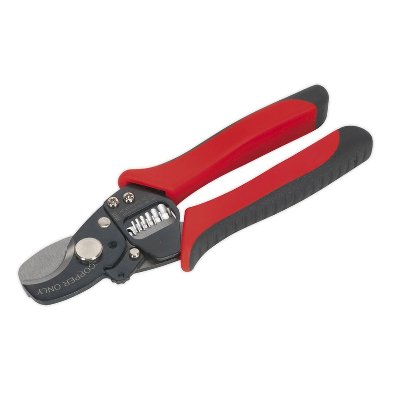 Sealey Wire Stripping & Cutting Pliers Cutters Strippers Soft Grip Handle