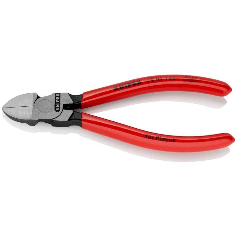 Knipex Cutting Pliers 140mm Diagonal Cutters for Plastics 72 01 140