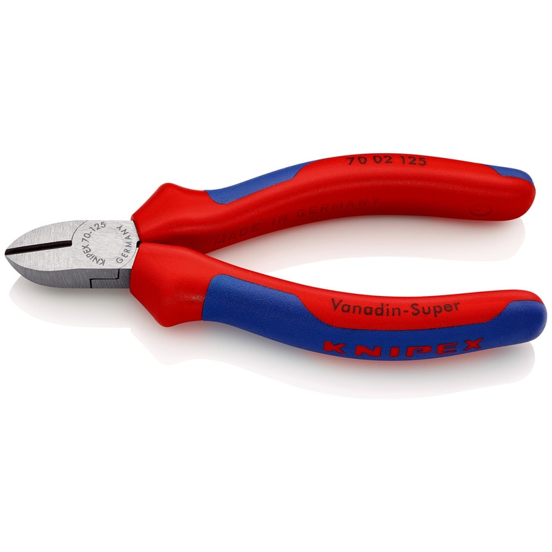 Knipex Diagonal Side Cutting Pliers 125mm Multi Component Grips 70 02 125