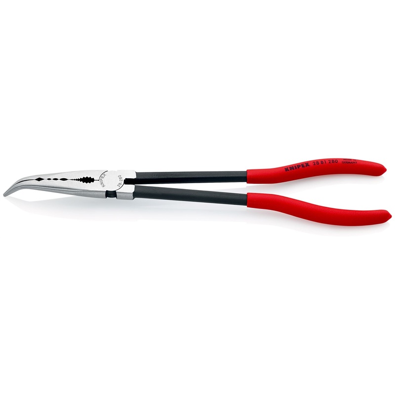 Knipex Long Reach Needle Nose Pliers Bent Nose 45 280mm 28 81 280